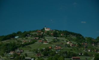 Landschaft bei Novo Mesto