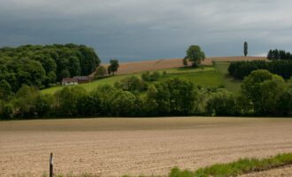 bierbaum: kurze rast vor einem regen- und sturmreichen nachmittag