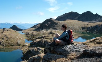 wohlverdienter Rundblick über die Seenlandschaft