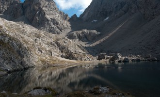 Laserzsee-Idylle hinter der Karlsbader Hütte
