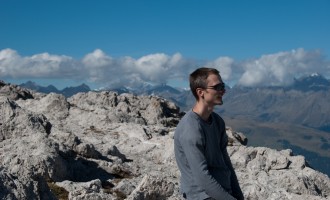 versteckt unter den Wolken: der Grossglockner