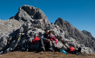 vor dem Absteig noch Selbstportrait mit Rotem Turm