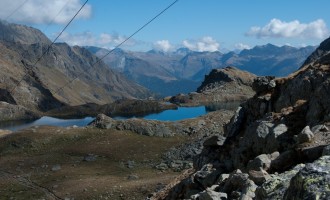 auf der Seescharte: uns zu Füssen der Wangenitzsee