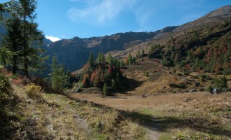 nach dem felsigen Aufstieg aus dem Winklertal: der Obstanser Boden