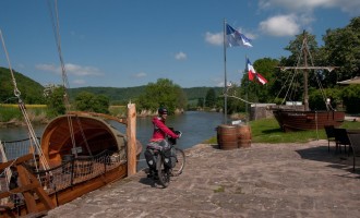 in wanfried an der anlegestelle des alten hafens